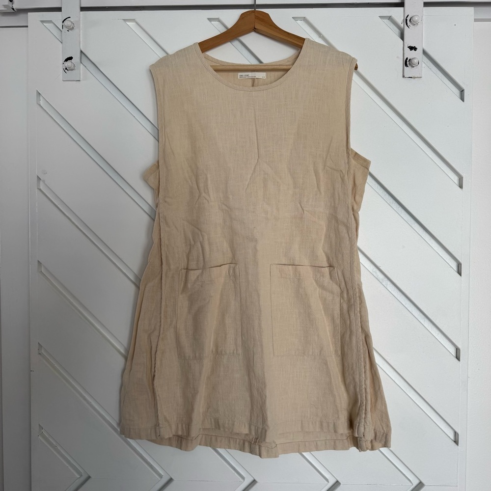 OAK + FORT Beige Sleeveless Top